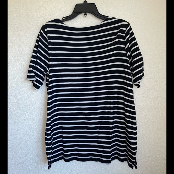 White Stag Tops - White Stag black with white strip shirt. GUC size 12-14